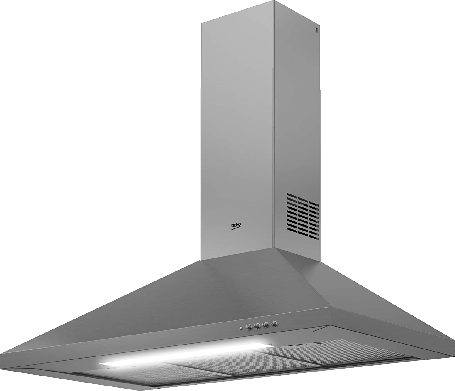 Beko pyramid -Hood 60cm - inox--2Grease Filters - Dishwasher