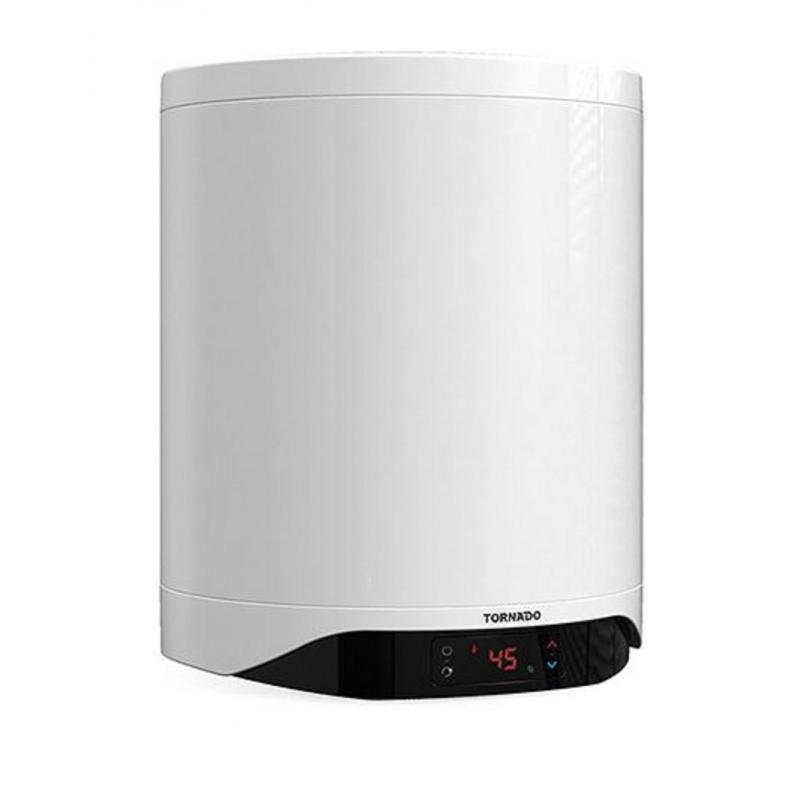 TORNADO Electric Water Heater 40 L , Enamel, Digital, White