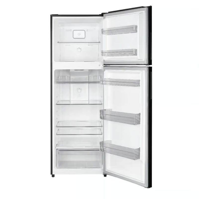 White Whale Refrigerator, 2 black doors, 345 liters