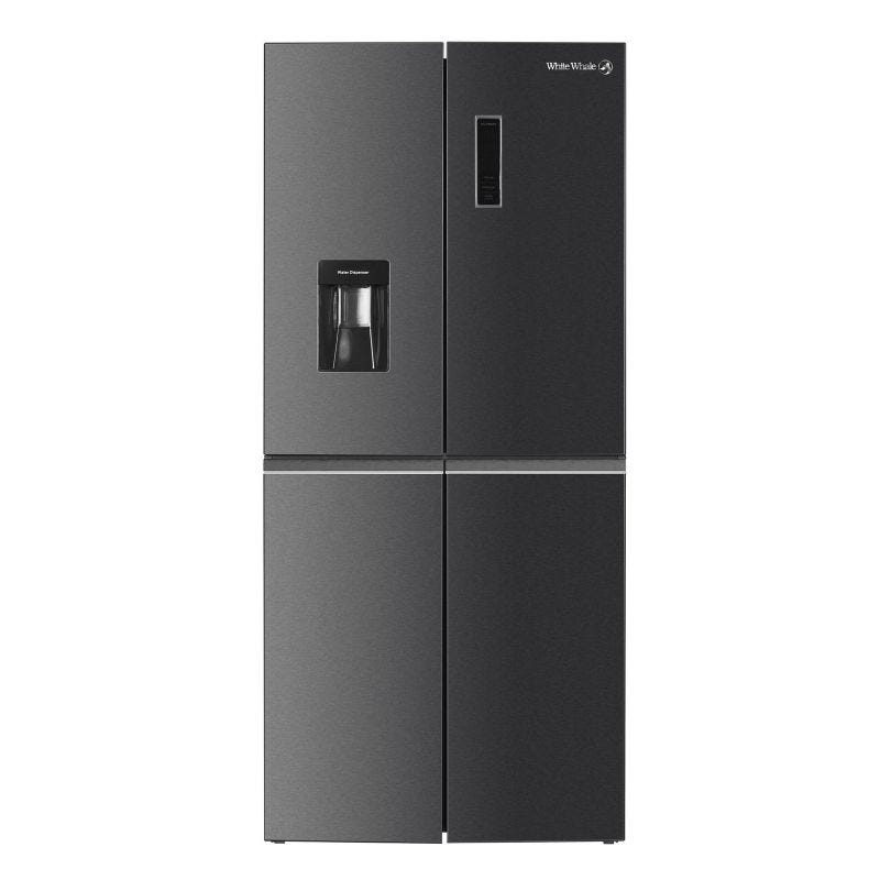 White Whale Refrigerator, 4 doors, black, 435 liters, with a
