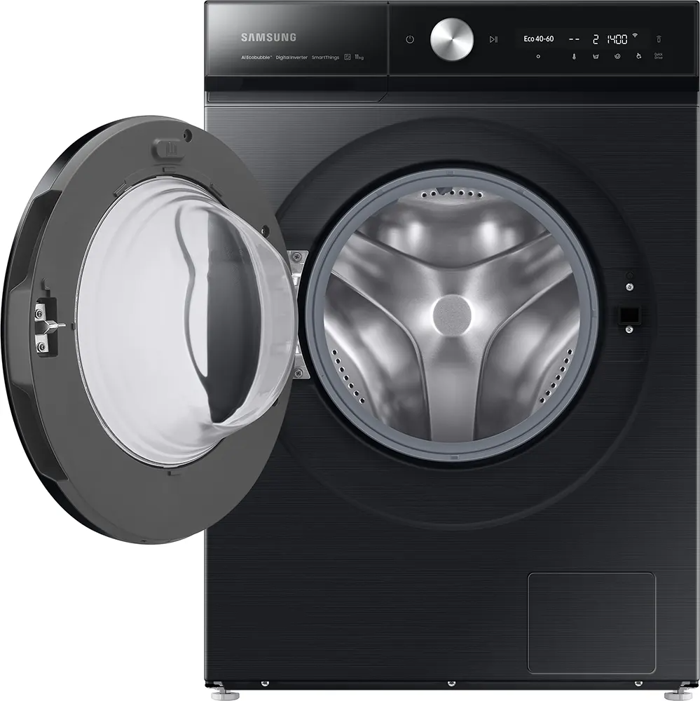 Samsung front loading 11k, 1400 RPM, INOX, LED display, Stea
