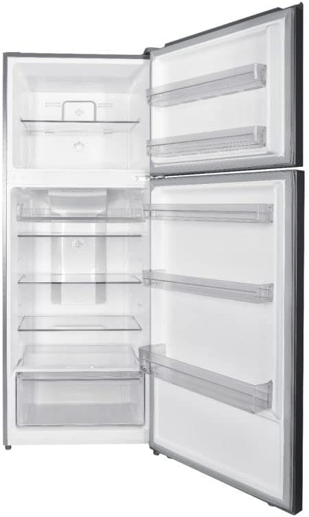 White Whale Refrigerator, 2 doors, stainless steel, dispense