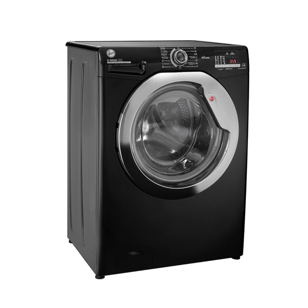 Hoover washing machine 7 kg 1100 rpm black color black door