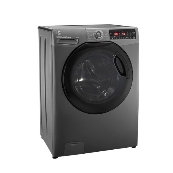 Hoover Washing Machine 8 kg 1300 rpm - Silver color - Black