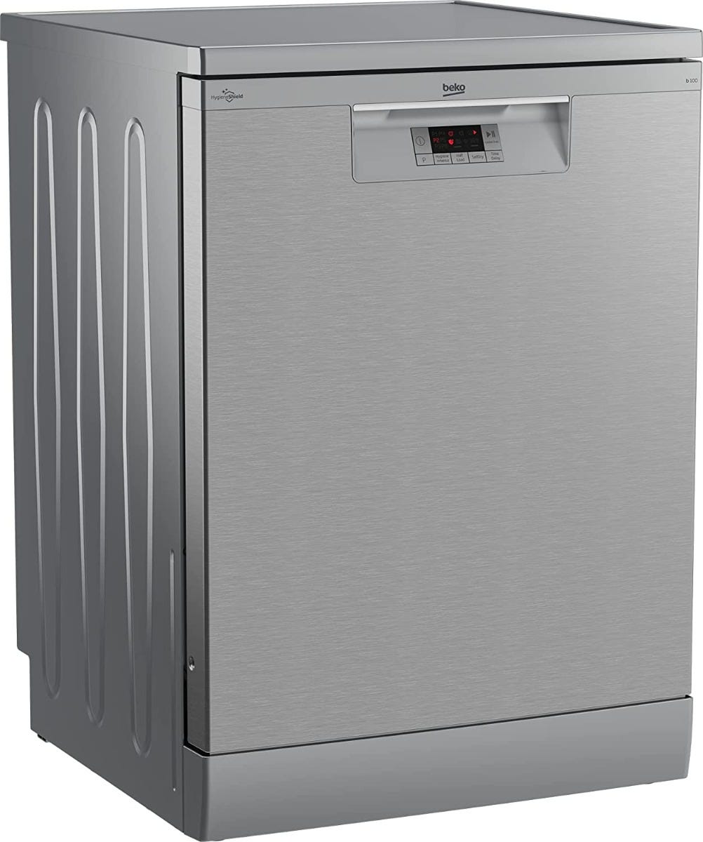 Beko Dishwasher 14 Persons 5 Programs 60 cm Silver: BDFN1542