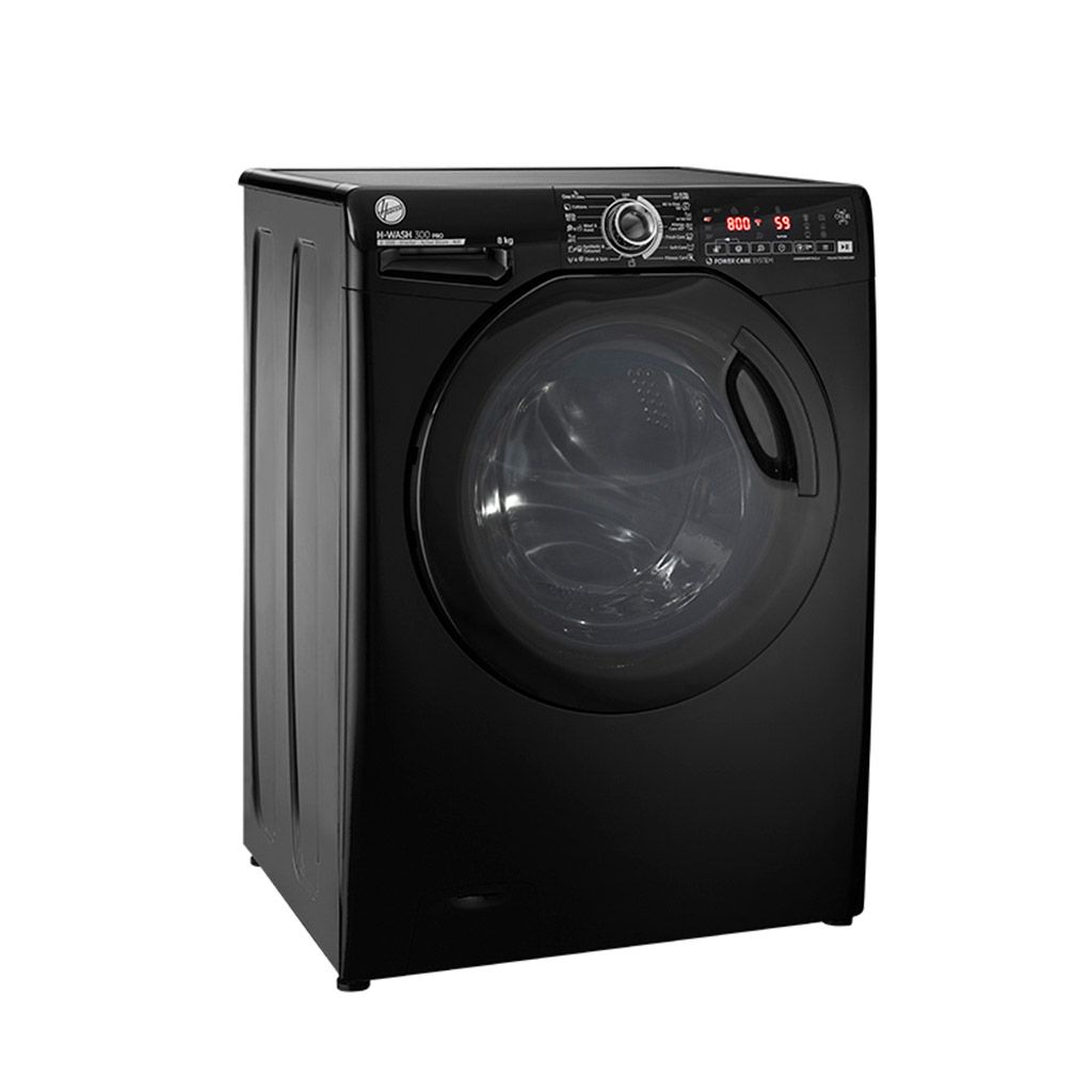 Hoover washing machine 8 kg 1300 rpm - black color - black d