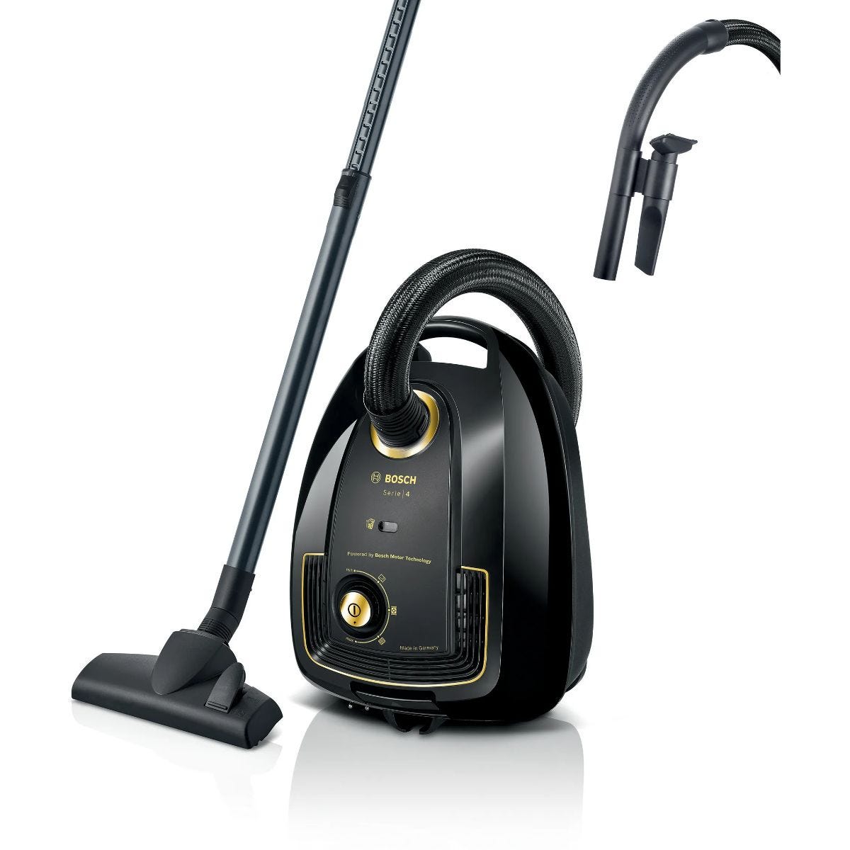 Series 4, Bagged vacuum cleaner, Black, 2000W