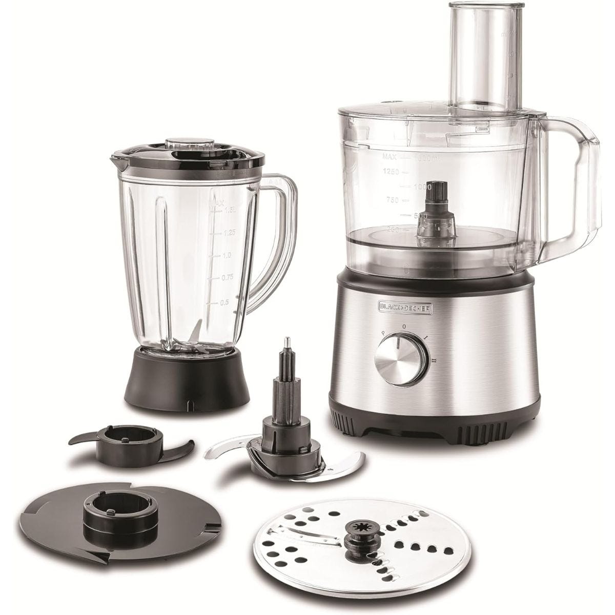 Food processor 800 watts - 24 functions - stainless steel -