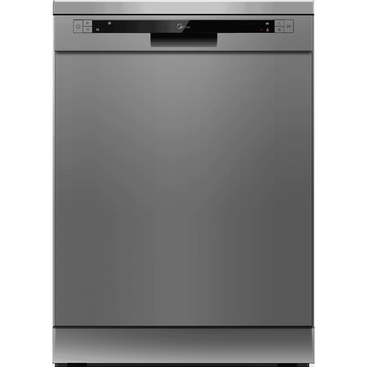 Midea Freestanding Dishwasher, 13 Place Settings, Silver - W