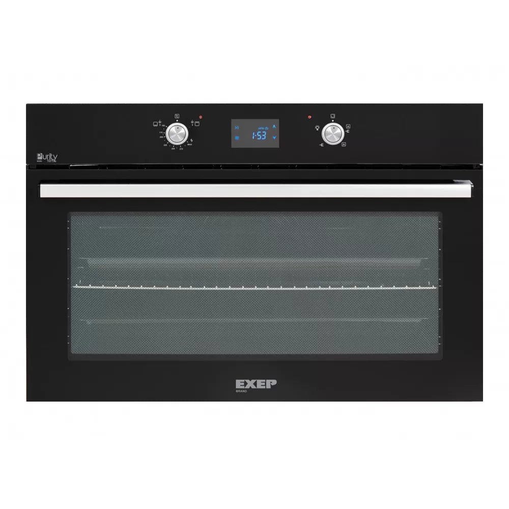 Purity Built in Black Turkish oven 90 CM gas digital with