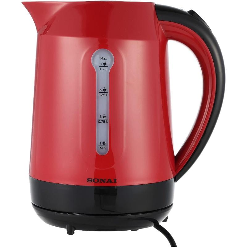 Sonai kettle 1.7 liter red