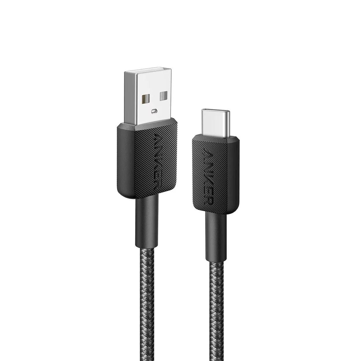 Anker 322 USB-A to USB-C Cable -3ft Braided- Black