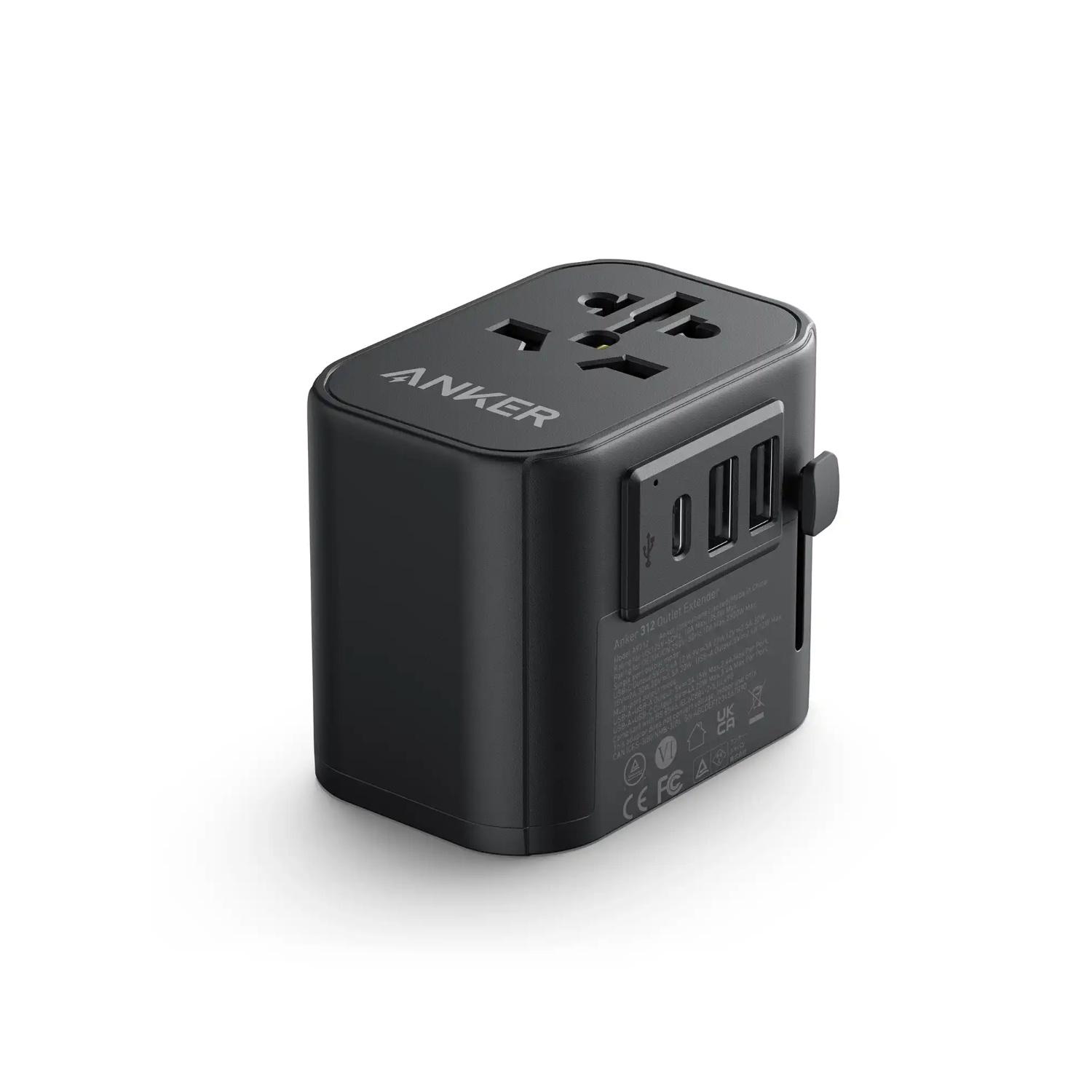 Anker PowerExtend USB-C Travel Adapter 30W B2B, Black