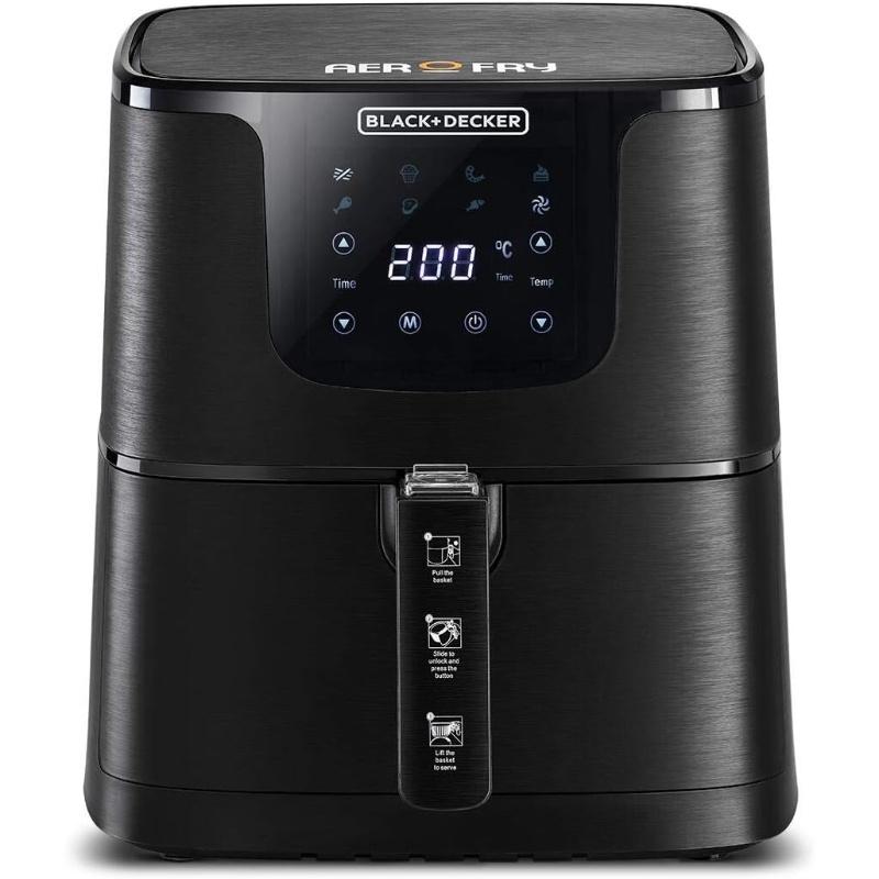 Digital Air Fryer, 5.8 Liters,1700 Watt - Black