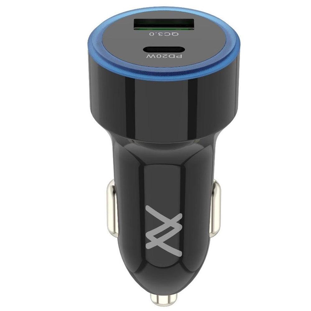 L'AVVENTO Ultra-Fast QC3, PD Car Charger with Type-C, 38W, B