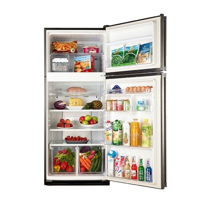 SHARP Refrigerator Digital, No Frost 450 Liter, Silver SJ-PC