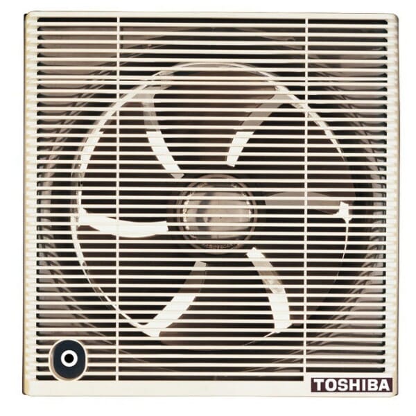 TOSHIBA Bathroom Ventilating Fan 20 cm, Privacy Grid, Creamy