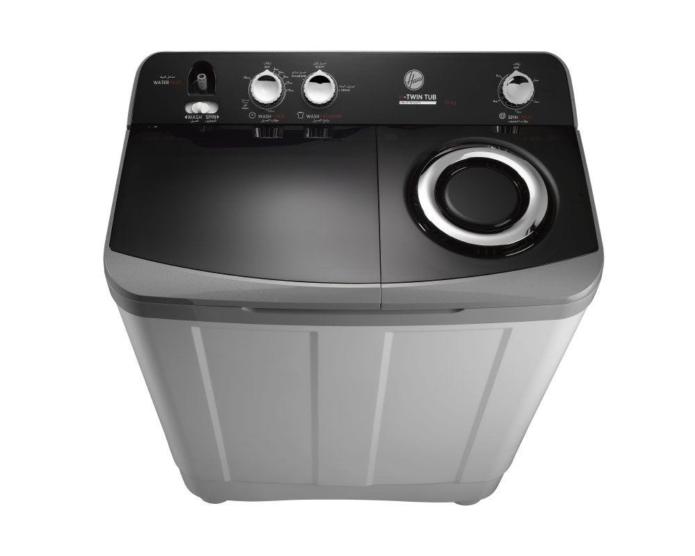 HOOVER Washing Machine Half Automatic 10 Kg, Grey HW-HTTN10L