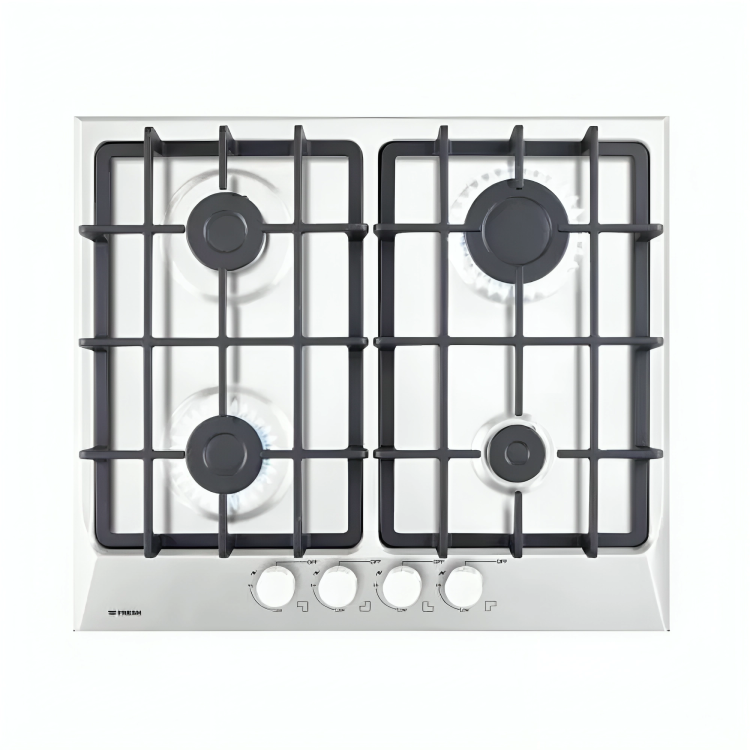 Fresh Built-in Hob 60 Flat Gas full safety stainless cast i