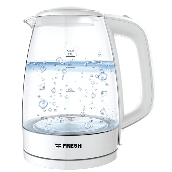 Fresh Kettle - White Glass