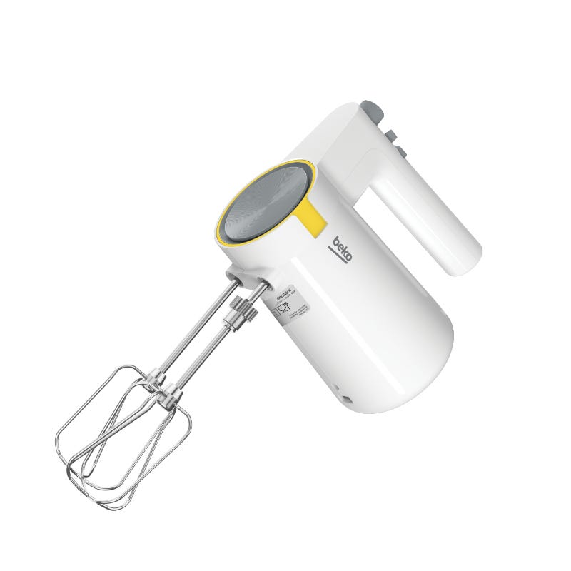 Hand Mixer - white - 425 Watt - 5 speeds & turbo function -