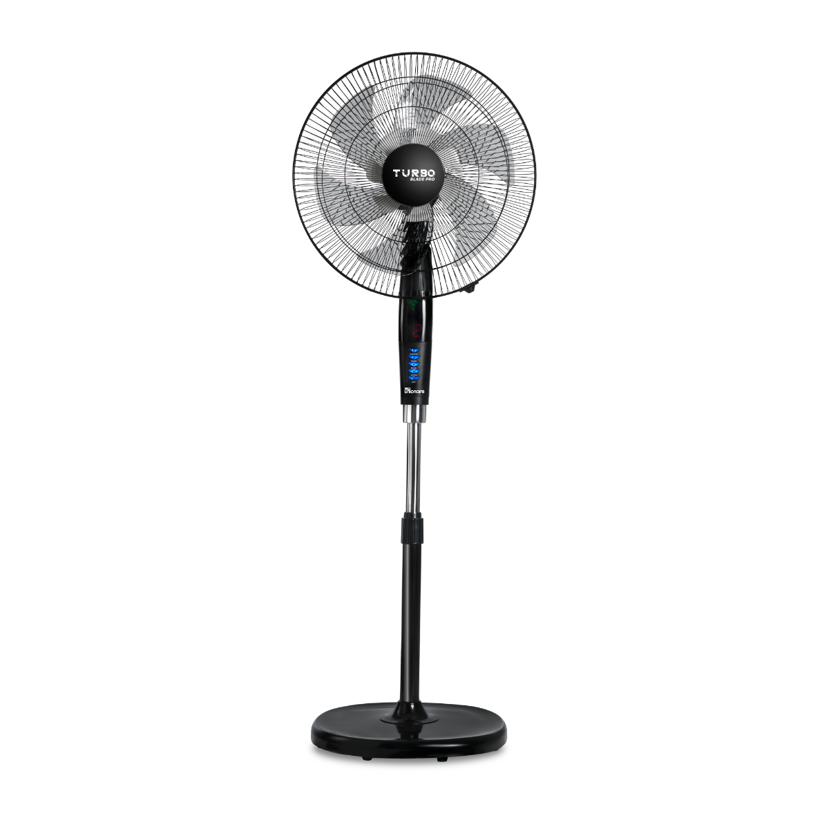 Wall Fan, 18 Inch, 5 Blades, 3 Speeds - Black