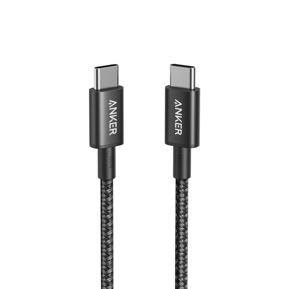 Anker Nylon Cable 322 USB-C to USB-C - 3.3ft - 60W - Black |