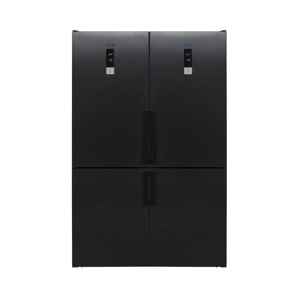 Ocean Refrigerator 341L Twins Combi No Frost Black stainless