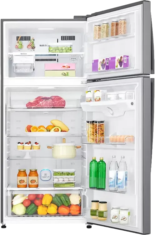 LG Refrigerator 506L Shiny Silver Smart Inverter LED Display