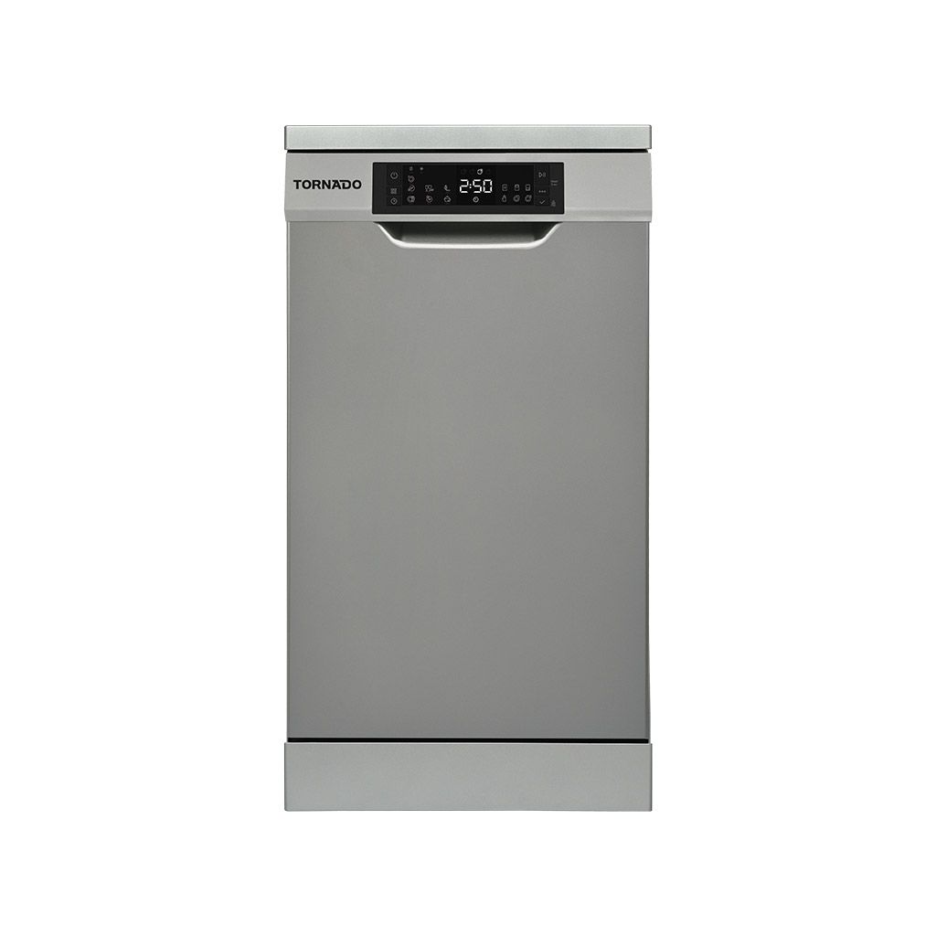 Tornado Dishwasher 10 Persons, 45 cm, Digital Screen, 7 Prog