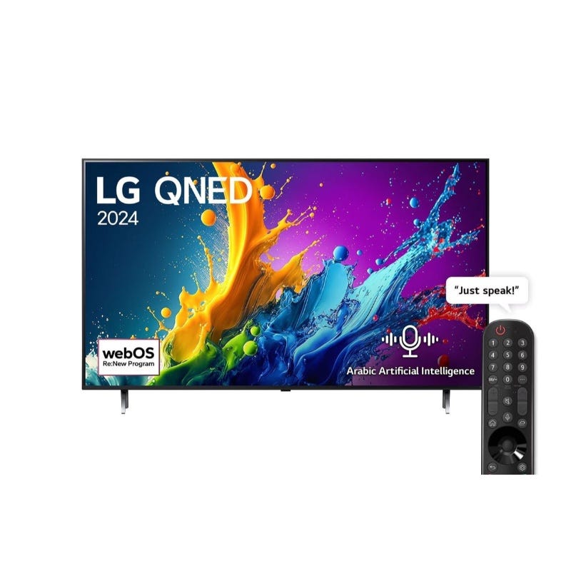 65 Inch LG QNED AI QNED80 4K Smart TV AI Magic remote HDR10