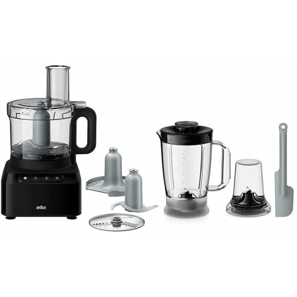 BRAUN Food Processor FP3132BK 800 Watt,1.2L blender,2.1L Bow