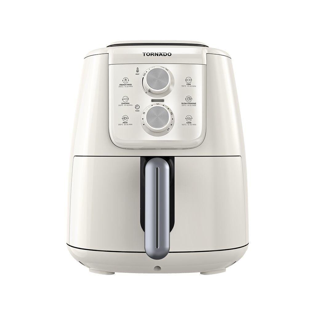 Air Fryer 1550 Watt 4 Liter Manual Control Creamy x Silver