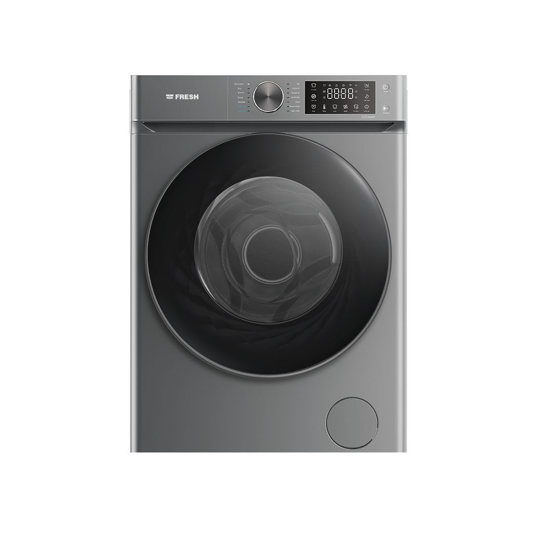 Fresh Washing Machine Front Load, 9 kg, silver, 1400 rpm, di