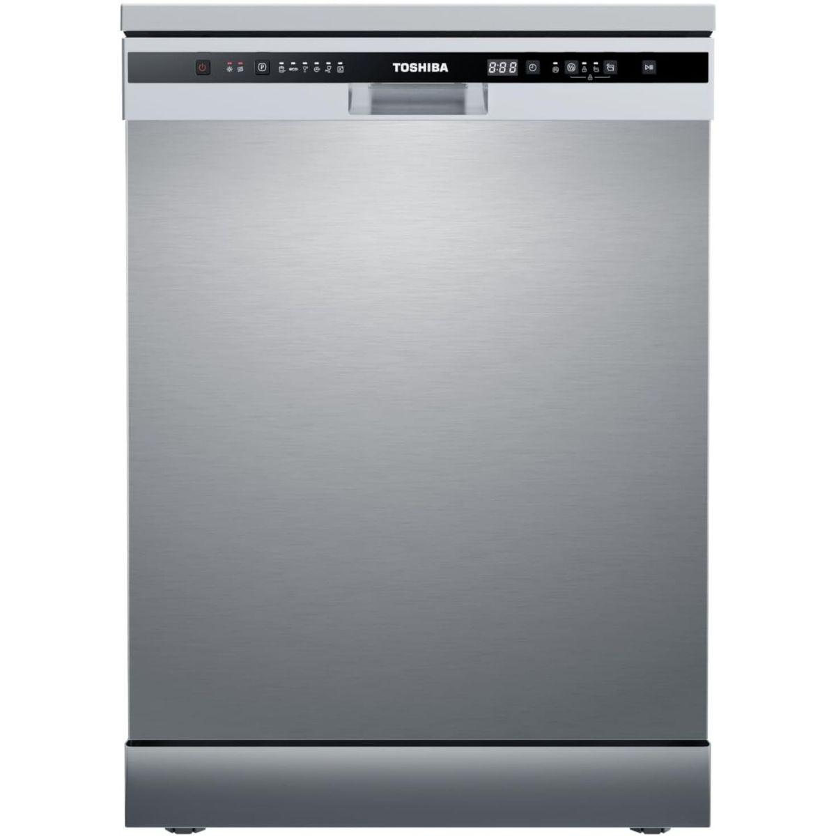 Toshiba Dishwasher 13 Persons, Freestanding , 598mm, Silve