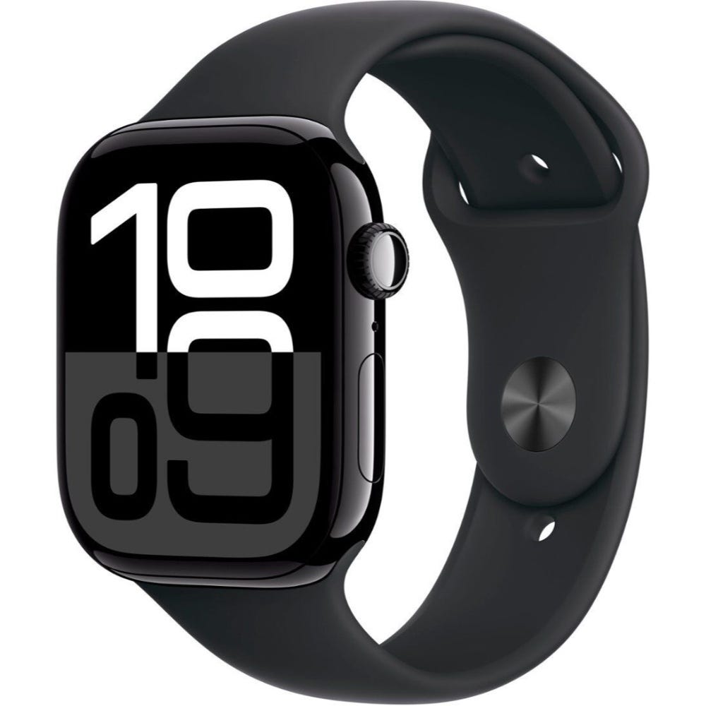 Apple Watch Series 10-GPS- 46mm Jet Black Aluminum Case - Bl