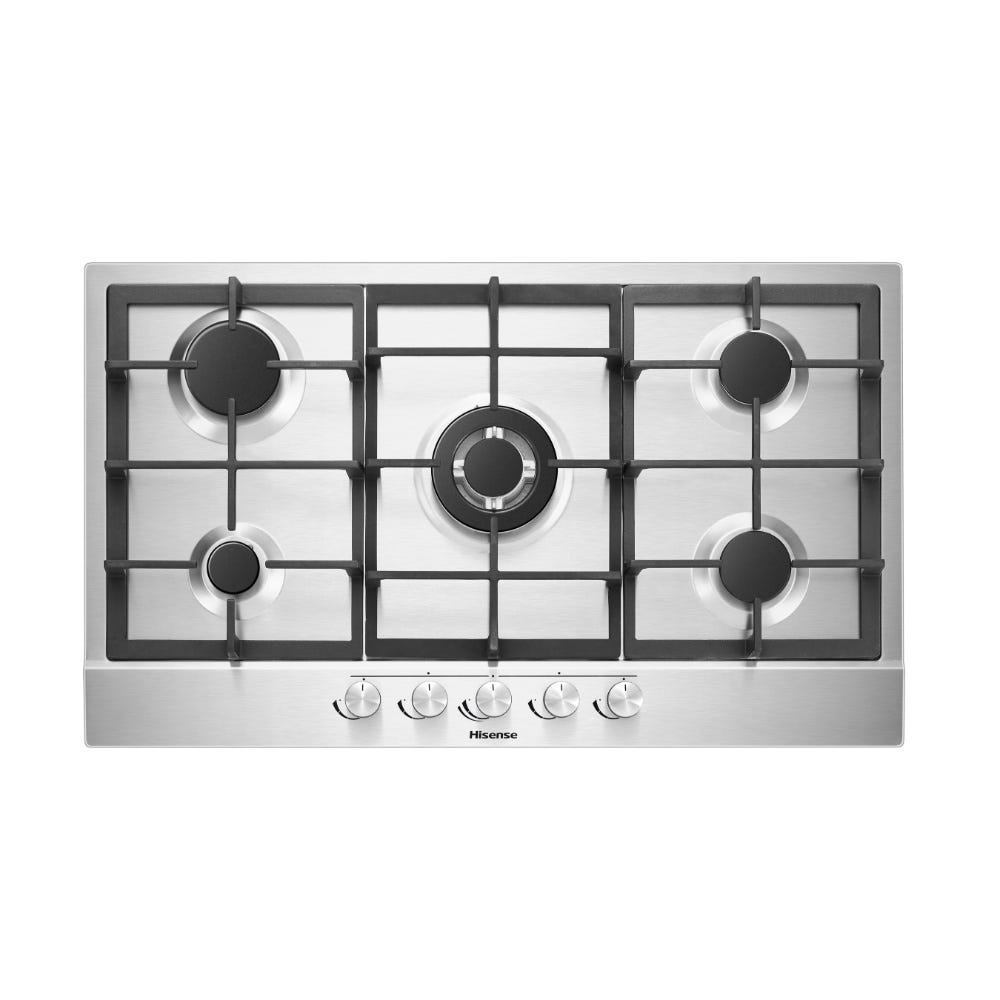 Hisense Built-IN,86cm Built-In Gas Hob , Stainless Steel Dri