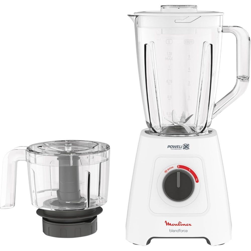 BlendForce - 800 W, 1.75L Glass jar, white, Grinder, Chopper