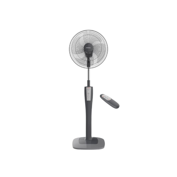 TORNADO Stand Fan 16 Inch, 4 Blades, Remote, Grey TSF-75G