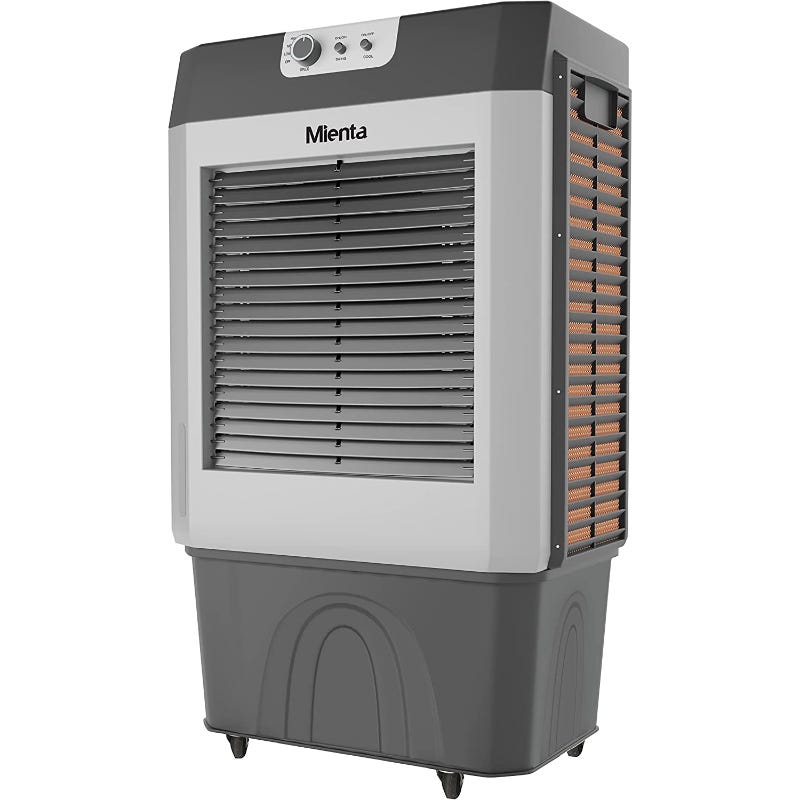 Air cooler - Mienta - 75 liters, gray - 3 speeds - cooling f