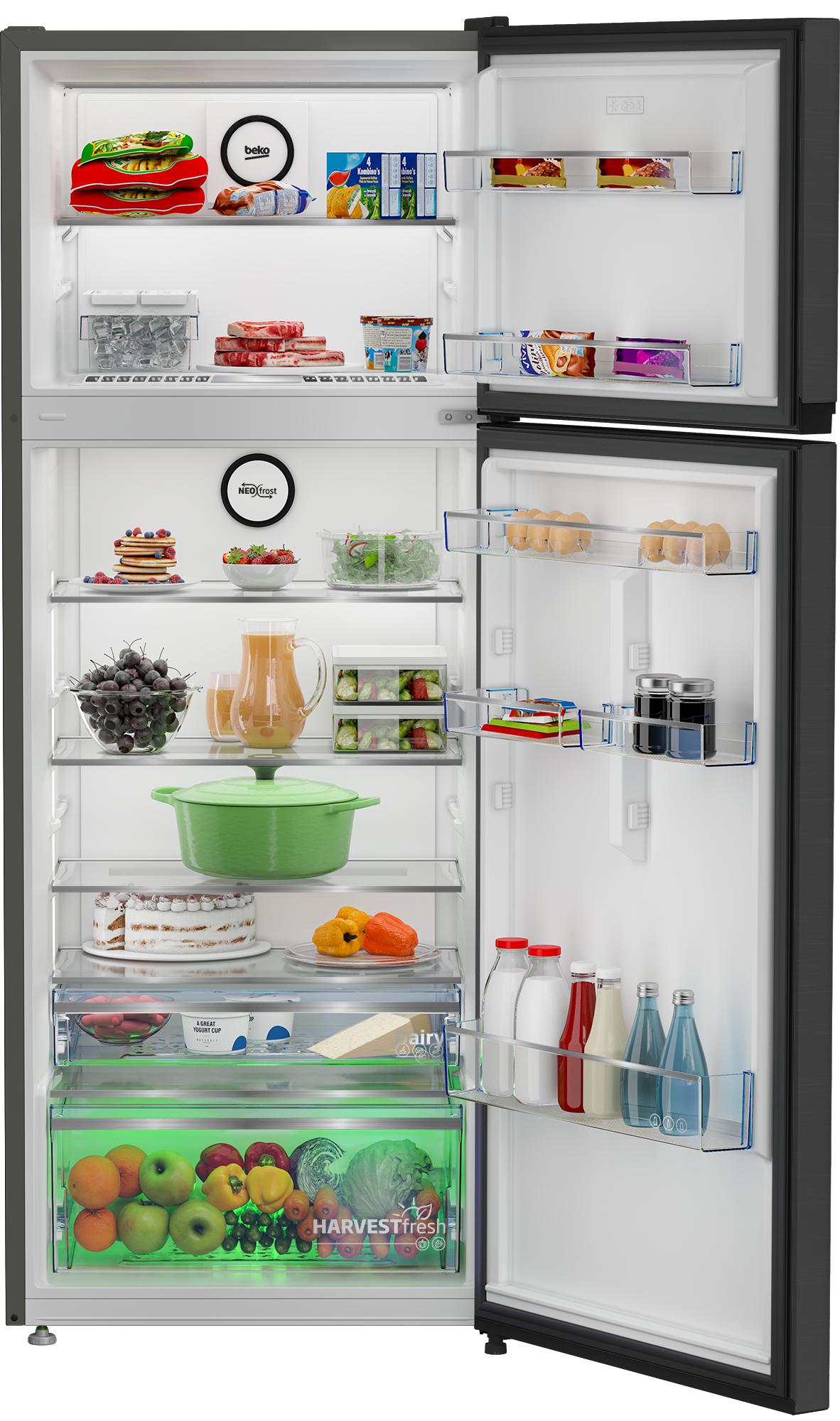 Beko Refrigerator 2 Door 406L Inverter Digital Dark inox N