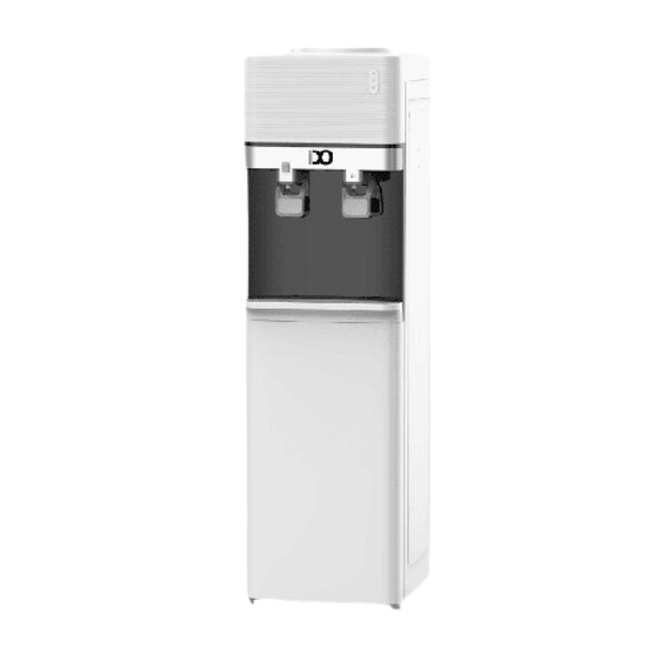 IDO Hot and Cold Water Dispenser with Cabinet, 2 Taps, White