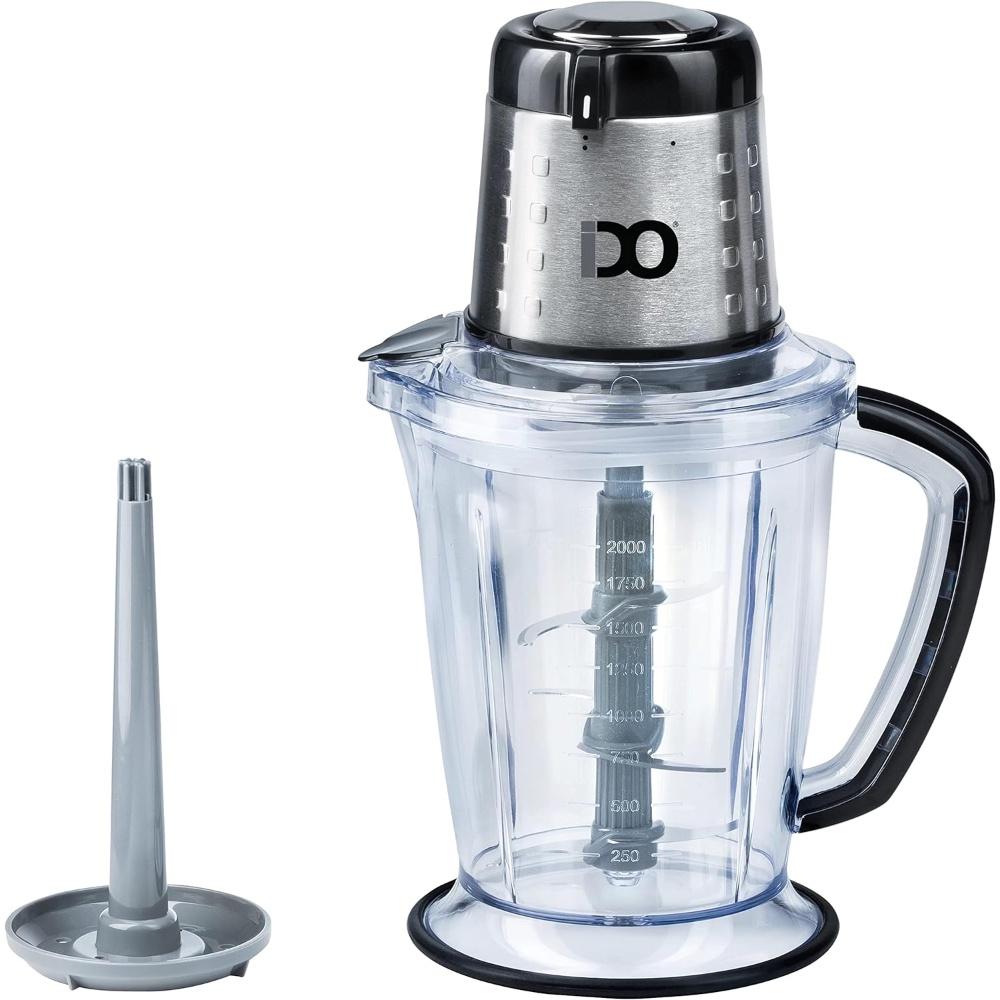 Vegetable and Meat Chopper, 800 Watt, 2 Liters, Black