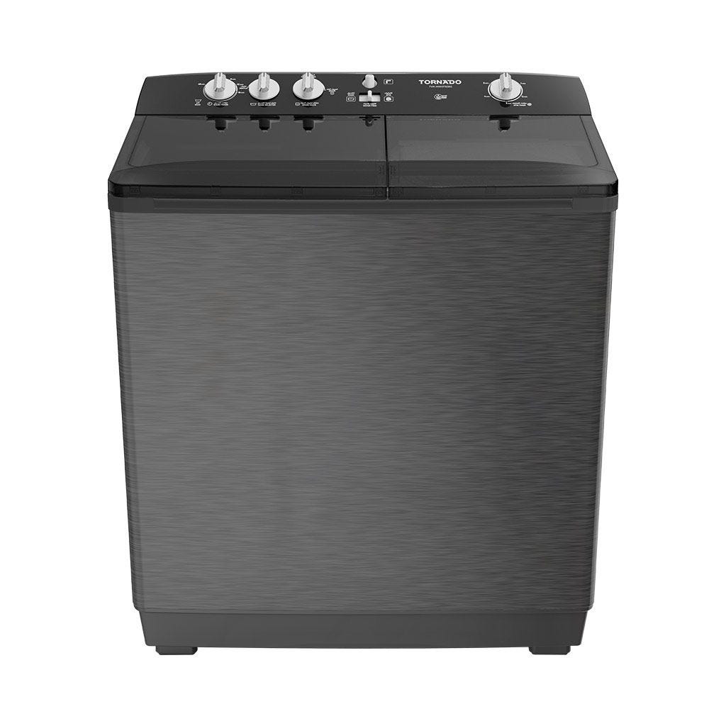 TORNADO Washing Machine Half Auto 7 Kg Silver x Black TVH-HM
