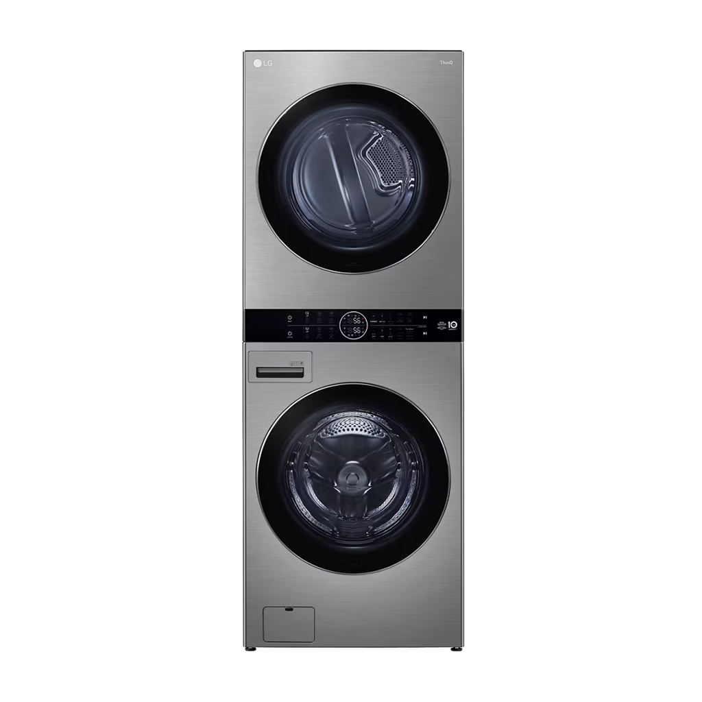 LG Tower Wash Washing Machine 21 KG With Dryer 16 KG Silver
