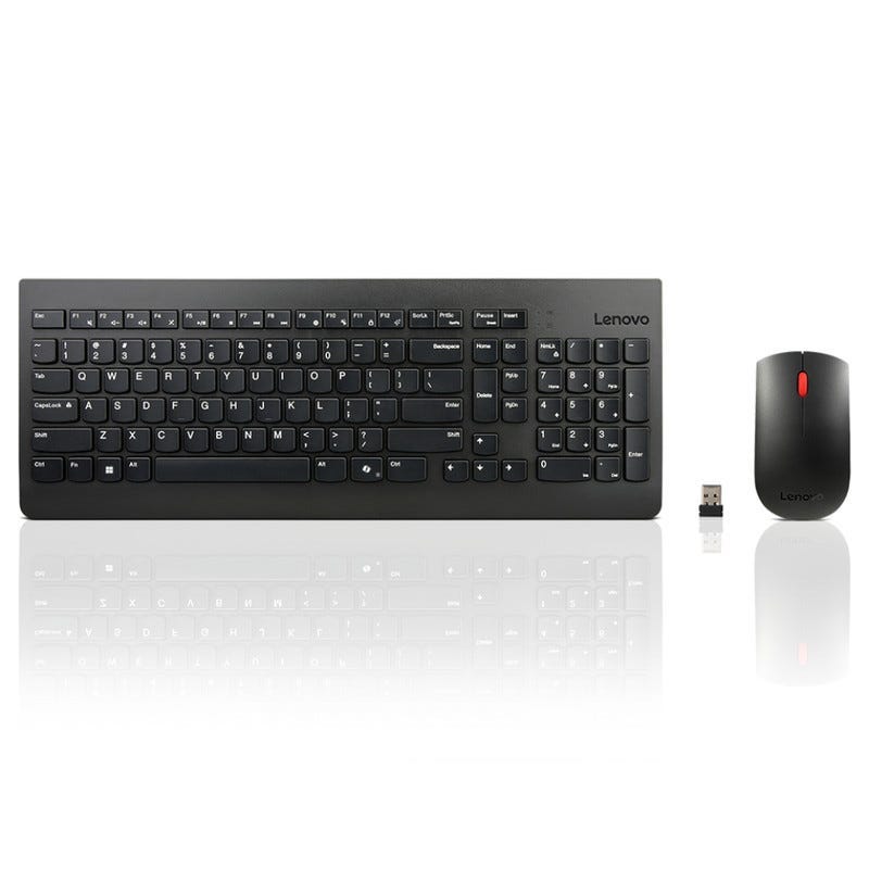 Lenovo 510 Wireless Combo Keyboard & Mouse - Arabic - Black-