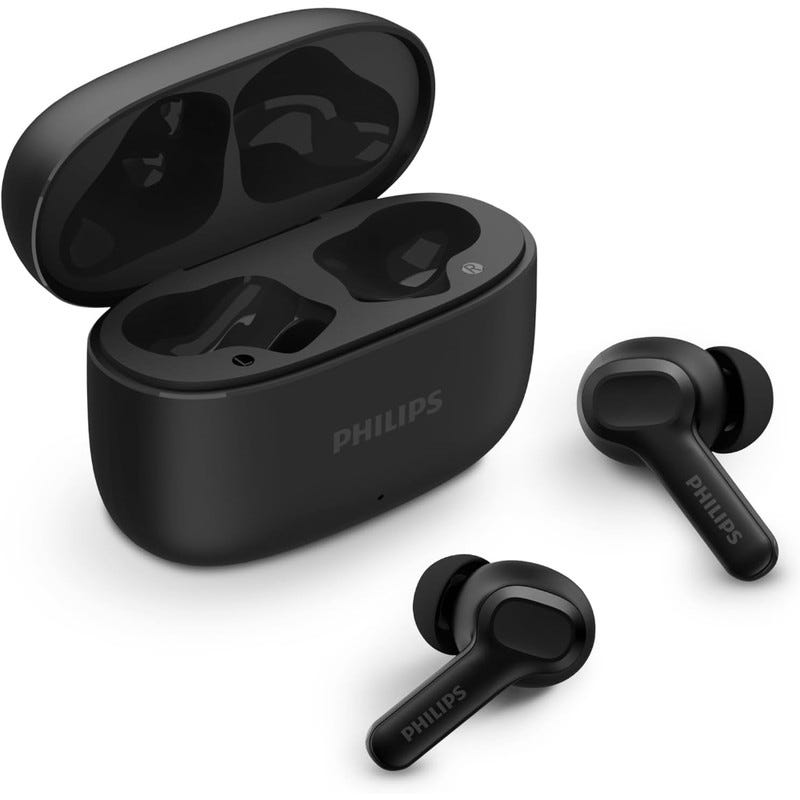 Phillips 1000 Series True Wireless Headphones - Black