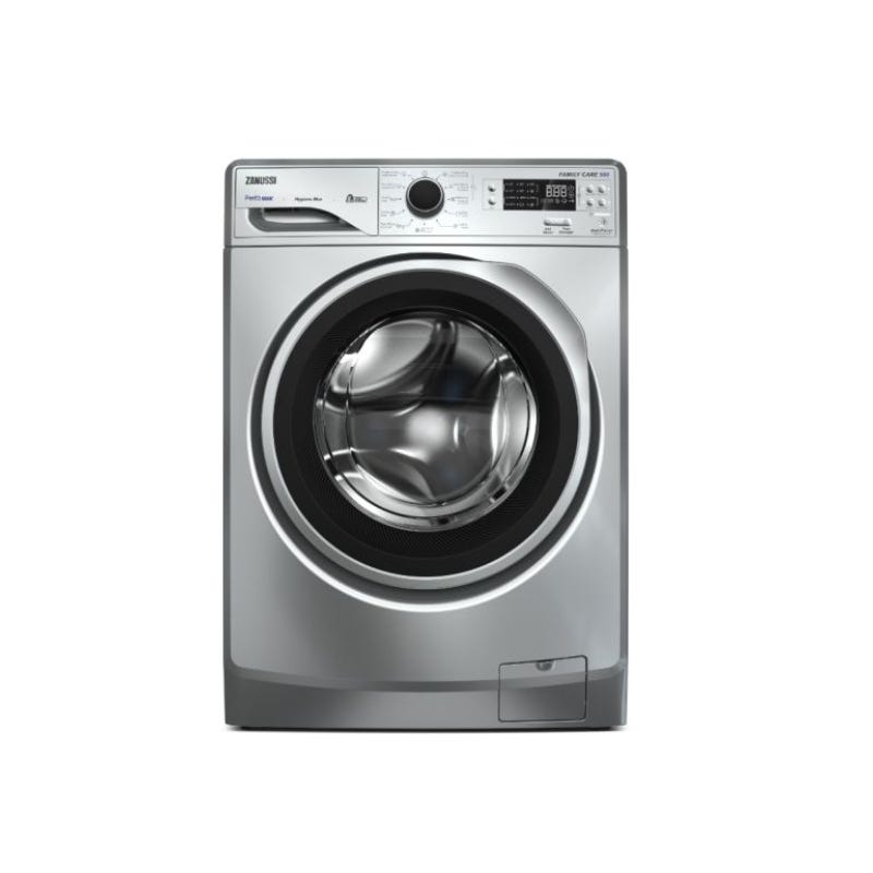 Zanussi Washing Machine Front Load 8K 1200PRM Silver Steam