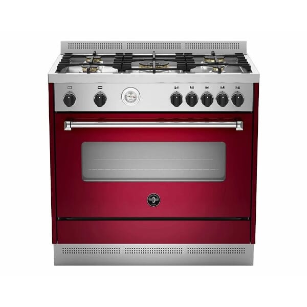 LA GERMANIA Cooker 90 x 60 - 5 Gas Burners Stainless x Vino