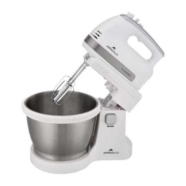 Armadillo Mixer 500W 5 Speeds, 3.5L Bowl White